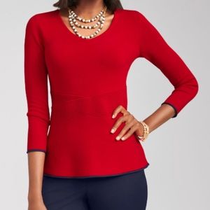 Talbots Red sweater